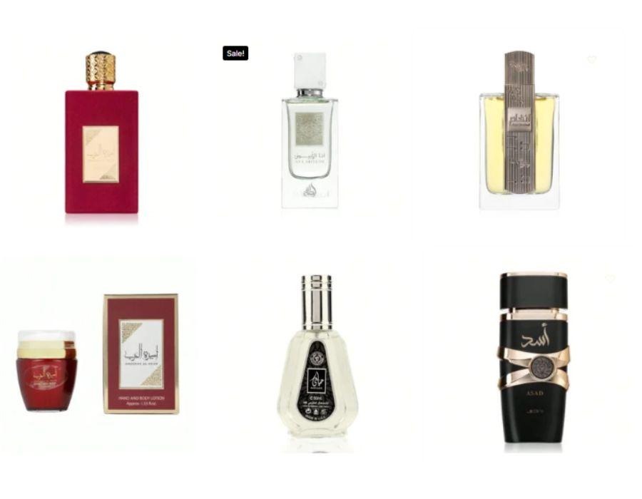 A professional catalog featuring top-selling items like Asad and Ameer Al Oudh from Wholesale Lattafa Perfumes